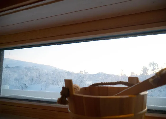 公寓 Sunrise View Lapland, Sky View Bedroom & Hot Tub *